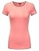 DRESSIS Women's Basic Solid Short Sleeve Crewneck T-Shirt S to 3XL (20 Colors)