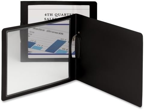 Wholesale CASE of 15 - Smead Frame View Landscape Report Cover-Report Cover w/Swing Clip, Letter,30 Sht Cap,5/PK, BK Oyster