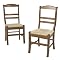 Rush-Seat Dining Chair - 2 pk Brown