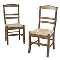 Rush-Seat Dining Chair - 2 pk Brown