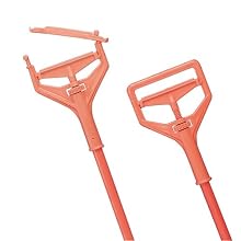 Impact 84 1" Diameter x 7-5/8" Head x 64" Length, Orange Fiberglass Color, Plastic Speed Change Mop Handle
