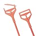 Impact 84 1" Diameter x 7-5/8" Head x 64" Length, Orange Fiberglass Color, Plastic Speed Change Mop Handle