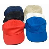 Kids/Childrens Plain Baseball Cap with Adjustable Strap