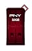 PNY Micro Sleek Attache 32GB USB 2.0 Flash Drive, Red (P-FDU32GSLK/RED-GE)