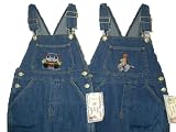Toddler Boys Sizes 2T/3T/4T Cotton Denim Overall with Embroidery on Bib Pocket, (Prepack=24 PCS Assorted Sizes/Emb. Designs, Each $6.50)