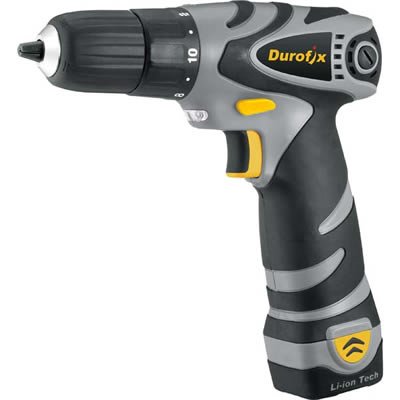 Durofix Li-ion 10.8v 10 Mm 3/8 Compact Light Weight Drill / Driver
