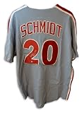 Mike Schmidt Autographed/Hand Signed Philadelphia Phillies Blue Majestic Baseball Jersey