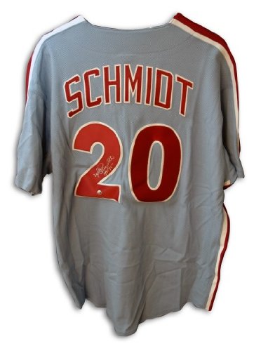 Mike Schmidt Autographed/Hand Signed Philadelphia Phillies Blue Majestic Baseball Jersey