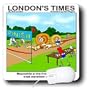 Londons Times Funny Bugs and Slugs Cartoons - Snail Marathon - Mouse Pads