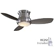 Minka Aire F518-BN Contemporary / Modern Nickel Ceiling Fan Light Included