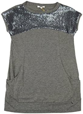 MISS GRANT Sequin Top Dress -40 -GREY