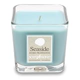 Classic Seaside Square Glass Candle