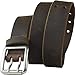 Ridgeline Trail Brown Belt - Nickel Smart - Full Grain Distressed Leather Belt with Nickel Free Buckle - 42