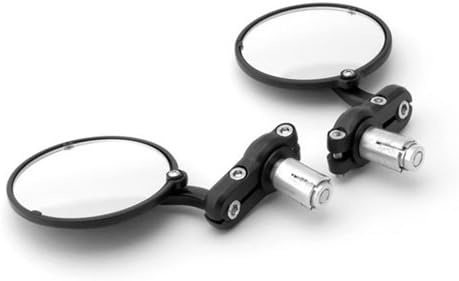Volar M040-Black-Honda Black Universal Motorcycle Bar End Mirror for Honda