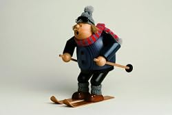 Christmas Smoker - Skier (8 Inches)