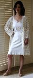 RocketWear Rubber Duck White Cotton Knit Chemise/Nightgown