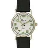 LADIES RAVEL LUMINOUS EASY READ WHITE WATCH WITH EXTRA LONG WHITE STRAP AND CHROME CASE(R0105.12.2)