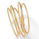 5-Piece Goldtone Bangle Set 9