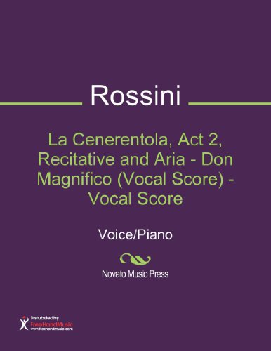 La Cenerentola, Act 2, Recitative and Aria - Don Magnifico (Vocal Score) - Vocal Score Sheet Music (Voice/Piano)
