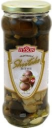 "SHIITAKE" (Mushrooms) "HYSON", Marinated Shiitake Mushrooms in Reusable Glass Jar, 580g. PRofC