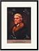 Black Framed/Matted Print 17x23, Thomas Jefferson
