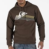 Quiksilver Mens Print Hoody Chocolate