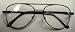 MB1028 Strength + 3.50 Antique Silver Aviator Reading Glasses w/ Spring Hinge