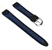 Casio Ersatzband Uhrenarmband Leder/Textil Band Schwarz/Blau LW-24HB-2AVES LW-24HB