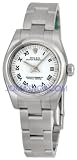 Rolex No Date White Roman Dial Oyster Bracelet Ladies Watch 176200WRO