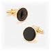 Gold and Onyx Cufflinks