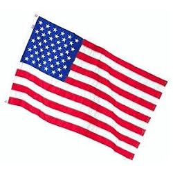 Valley Forge Nylon Chain Stitched United States Flag, measures 5-Foot x 8-Foot