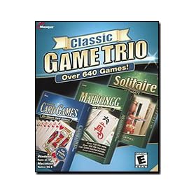 Masque Classic Game Trio With 640 Games: Mahjong, Solitaire & Card
