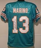 Dan Marino Autographed/Hand Signed Miami Dolphins Teal Jersey