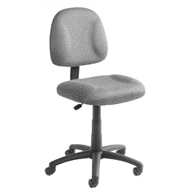 Boss Black Fabric Deluxe Posture Chair
