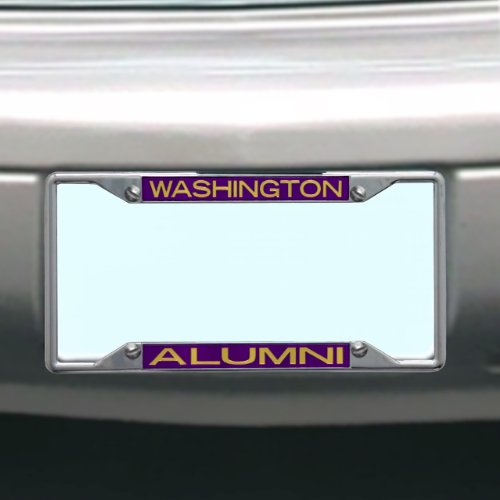 NCAA Washington Huskies License Plate Frame Alumni