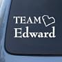 TEAM EDWARD - Twilight - Vinyl Car Decal Sticker #1473 | Vinyl Color: White