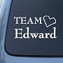 TEAM EDWARD - Twilight - Vinyl Car Decal Sticker #1473 | Vinyl Color: White
