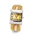 Ladies Silver Tone Gold Sequin Bangle Quartz Watch