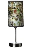 Lampe touch style graffiti - Grise - Tactile � 3 intensit�s lumineuse