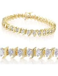 Natural 2.0 ctw Diamond Bracelet 10K Yellow Gold