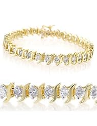 Natural 4.0 ctw Diamond Bracelet 10K Yellow Gold