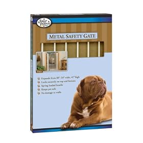 Four Paws Metal Dog House Gate Pet Puppy Walk Std 30"