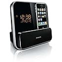 Philips DC315 Radiowecker (UKW-Tuner, Apple iPod-/iPhone-Dock, USB 2.0) schwarz