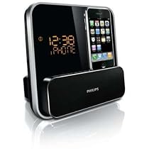 Philips DC315 Radiowecker (UKW-Tuner, Apple iPod-/iPhone-Dock) schwarz