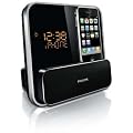 Philips DC315 Radiowecker (UKW-Tuner, Apple iPod-/iPhone-Dock) schwarz