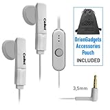3.5mm In-Ear Stereo Hands-Free Headset for HTC Droid Incredible (White) (In ....