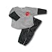 University of Oklahoma Sooners - Kids 2pc Longsleeve Shirt & Pant Set - grey Slant Interlocking OU Logo