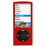 GTMax Red Soft Rubber Silicone Skin Cover Case for Apple iPod nano 16GB 8GB 5th 5G Generation NEWEST MODEL