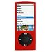 GTMax Red Soft Rubber Silicone Skin Cover Case for Apple iPod nano 16GB 8GB 5th 5G Generation NEWEST MODEL