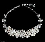 Pearl necklace, 'Snow Blossom'